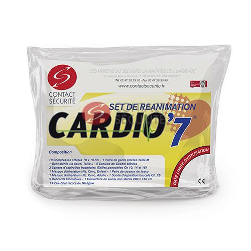 Set d’urgence pour réanimation cardio pulmonaire «CARDIO’7®»