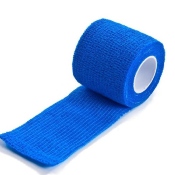 Bande de contention cohésive bleue largeur 5 cm