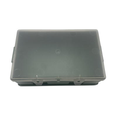 Trousse de secours vide, ABS vert,porte cristal et support mural 