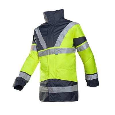 Parka haute visibilité 4 en 1 SKOLL, bleu & jaune, taille XL