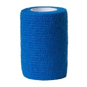 Bande de contention cohésive bleue largeur 7 cm