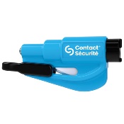 Coupe ceinture brise vitre en porte-clés ResQMe coloris bleu
