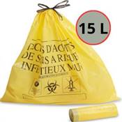 Sacs pour Déchets de Soins, les 25, contenance 15 litres