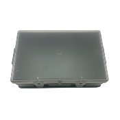 Trousse de secours vide, ABS vert,porte cristal et support mural 