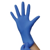 Gants d'examen Nitrile non poudrés, boîte de 100, taille M 7/8