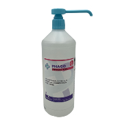 Gel hydroalcoolique et désinfectant des mains, pompe distributrice