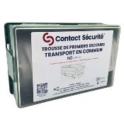 Trousse de secours garnie spéciale TRANSPORT EN COMMUN 