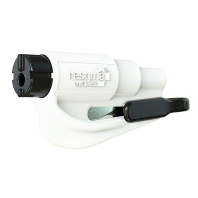 Coupe ceinture brise vitre en porte-clés ResQMe coloris blanc