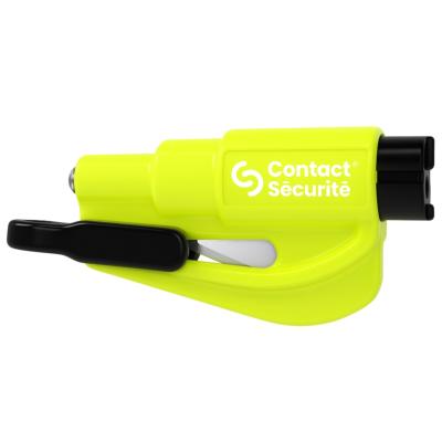 Coupe ceinture brise vitre en porte-clés ResQMe coloris jaune fluo