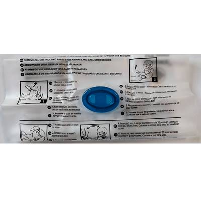 Kit De 4 Masques RCR Pour Premiers Secours - Avec Valve, Rouge Et Noir, Protection Bouche-à-bouche (5x5.5cm)