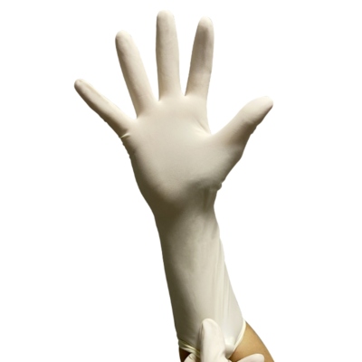 Gants latex 300 mm stériles, bte de 50 paires taille 8,5