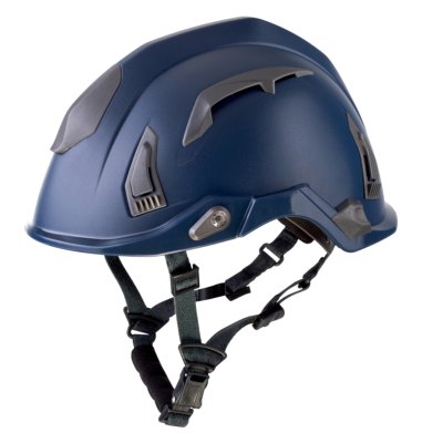 Casque de protection pour secouristes et pompiers, BLEU