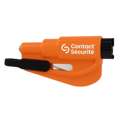 Coupe ceinture brise vitre en porte-clés ResQMe coloris orange