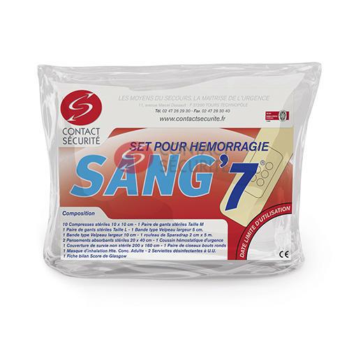 Set d’urgence pour hémorragie «SANG’7®»