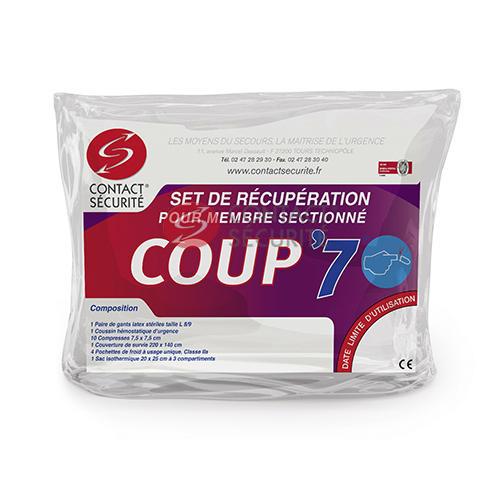 Set d’urgence pour récupération de membre sectionné «COUP’7®»