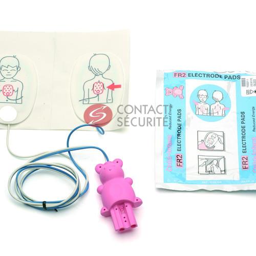 Electrodes pédiatrique pour défibrillateur HEARTSTART FR2